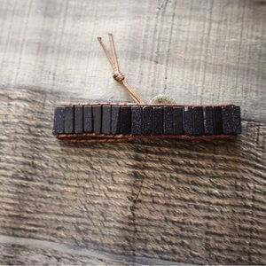 Black Natural stone Beaded Bracelet